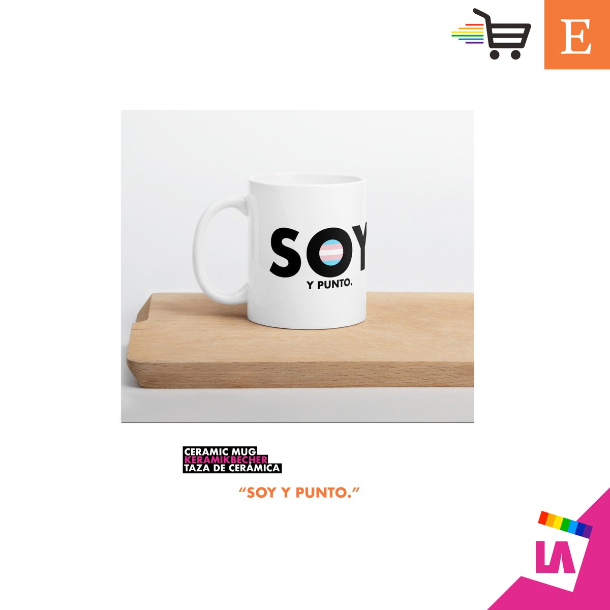 LaVienisima's tweet photo. Porque "#SOY y punto."🏳️⚧️
➡️➡️➡️ +INFO: https://t.co/BKsfsDG9wE
__________
#soyypunto
#etsy #trans #transfeminismo #transgender #reivindicación #prideyourself #mug @Etsy #art
#LGBT @queenofquanta #TransRightsAreHumanRights https://t.co/VW2Kvy3ZnW