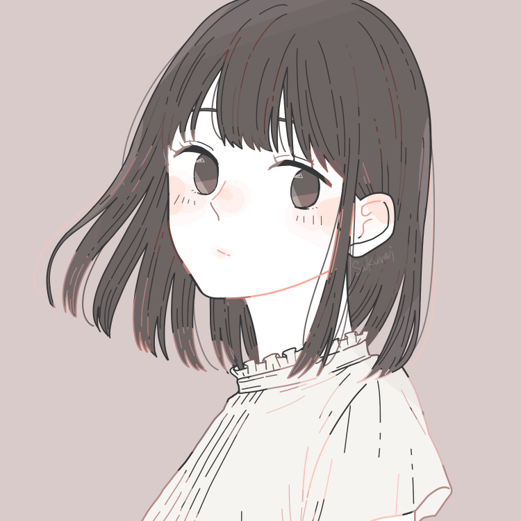 サクライ 漫画家 アナログ作家 シンプルなフリーアイコンです やっぱりシンプル な塗りとか絵柄が どなたでも使いやすいと思うので 私ができる最大限のシンプルで頑張りました 自作発言 再配布 Snsアイコン以外での使用 ルールはいつも通りなので