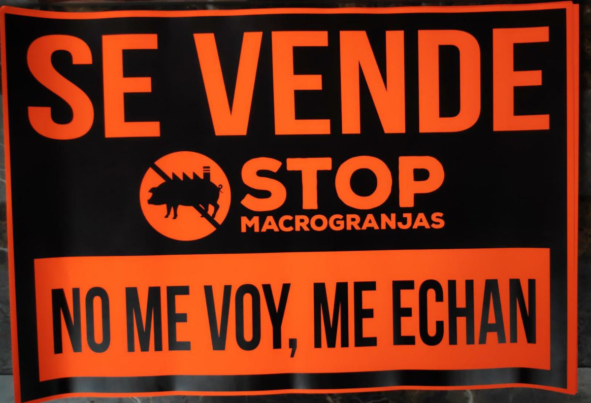 stopmacrogranja's tweet photo. Muchos vecinos muestran su rechazo a las macrogranjas. ¡Únete a la lucha! Por sólo 1€ compra y coloca tu cartel. A la venta en la mesa informativa de Herrera de Pisuerga los miércoles de 11:00 a 13:00. #NoNosVamosNosEchan #StopMacroGranjas #MacroEstafa https://t.co/UJdzfbrcLp