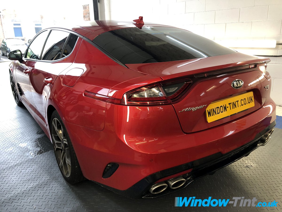 carwindowtint's tweet photo. Lovely Kia Stinger in this morning for 5% carbon black window tint, installed at our fitting centre on River Lane, Saltney #chestertweets #teamwt https://t.co/lKdmPgXCfv https://t.co/U2WSvvCeqj