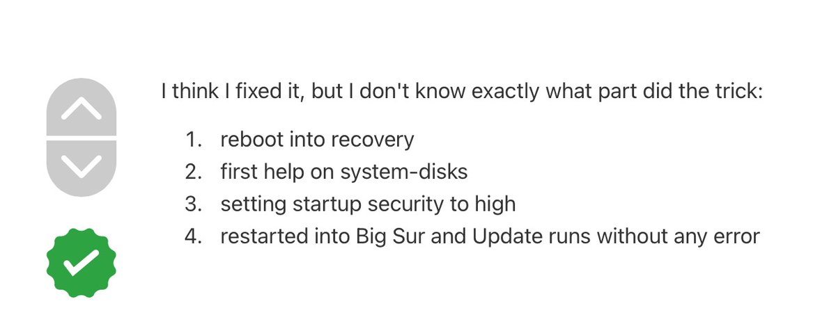 droidfu's tweet image. 更新不了big sur beta2. sudo softwareupdate -aiR提示错误 MSUPreflightErrorTargetIsNotSnapshotBooted