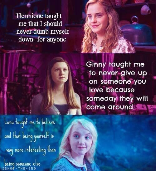 PotterWorldUK's tweet photo. Character Lessons Hermione, Ginny and Luna https://t.co/w94K7b5BlY