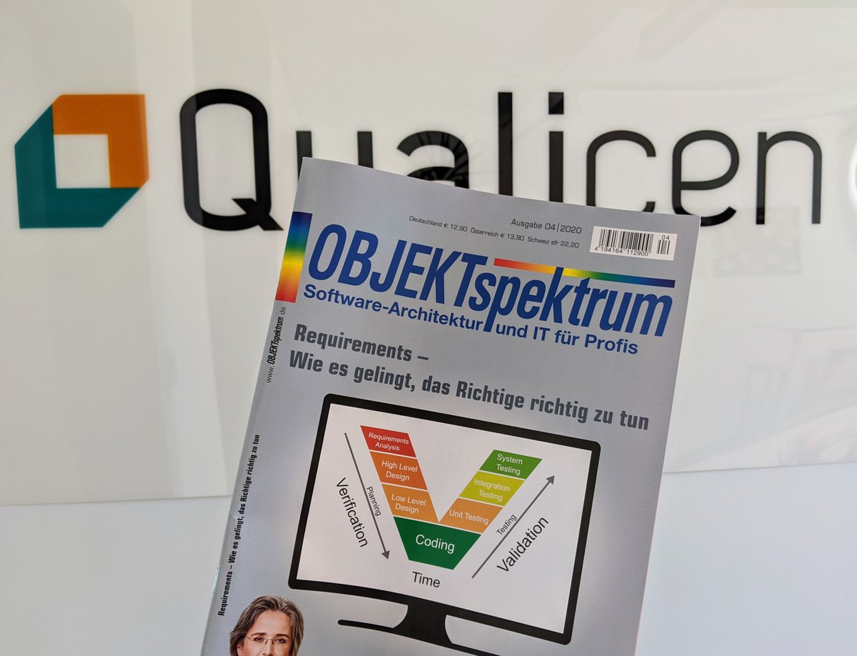 Qualicen GmbH (@qualicen) on Twitter photo Did you already get your copy of @OBJEKTspektrum no. 04/2020 on the topic of #Requirements? Find the article "Agil, aber sicher!" written by @HenningFemmer and Benedikt Hauptmann (<a href="/hauptmab/">Benedikt Hauptmann</a>) on page 38 ff.!
Sorry #germanonly ! ;)
webreader.objektspektrum.de/de/profiles/7d… Did you already get your copy of @OBJEKTspektrum no. 04/2020 on the topic of #Requirements? Find the article "Agil, aber sicher!" written by @HenningFemmer and Benedikt Hauptmann (<a href="/hauptmab/">Benedikt Hauptmann</a>) on page 38 ff.!
Sorry #germanonly ! ;)
webreader.objektspektrum.de/de/profiles/7d…