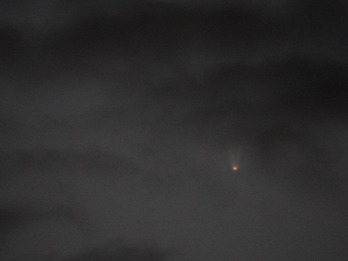 NWSSeattle's tweet photo. Since it's going to be another 6,000 years before comet Neowise revisits the inner solar system, we thought it would be a good idea to grab some photos this morning when the skies advantageously cleared to our northeast. #wawx https://t.co/F0bxompWEX