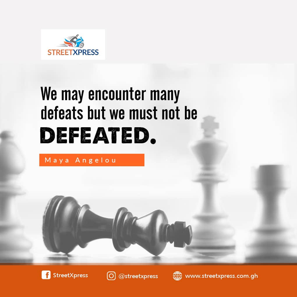 StreetXpress's tweet photo. “We may encounter many defeats but we must not be defeated.” – Maya Angelo #MondayMotivation #dontgiveup #winnersneverquit #overcome #conquer https://t.co/m40BbEGAQP