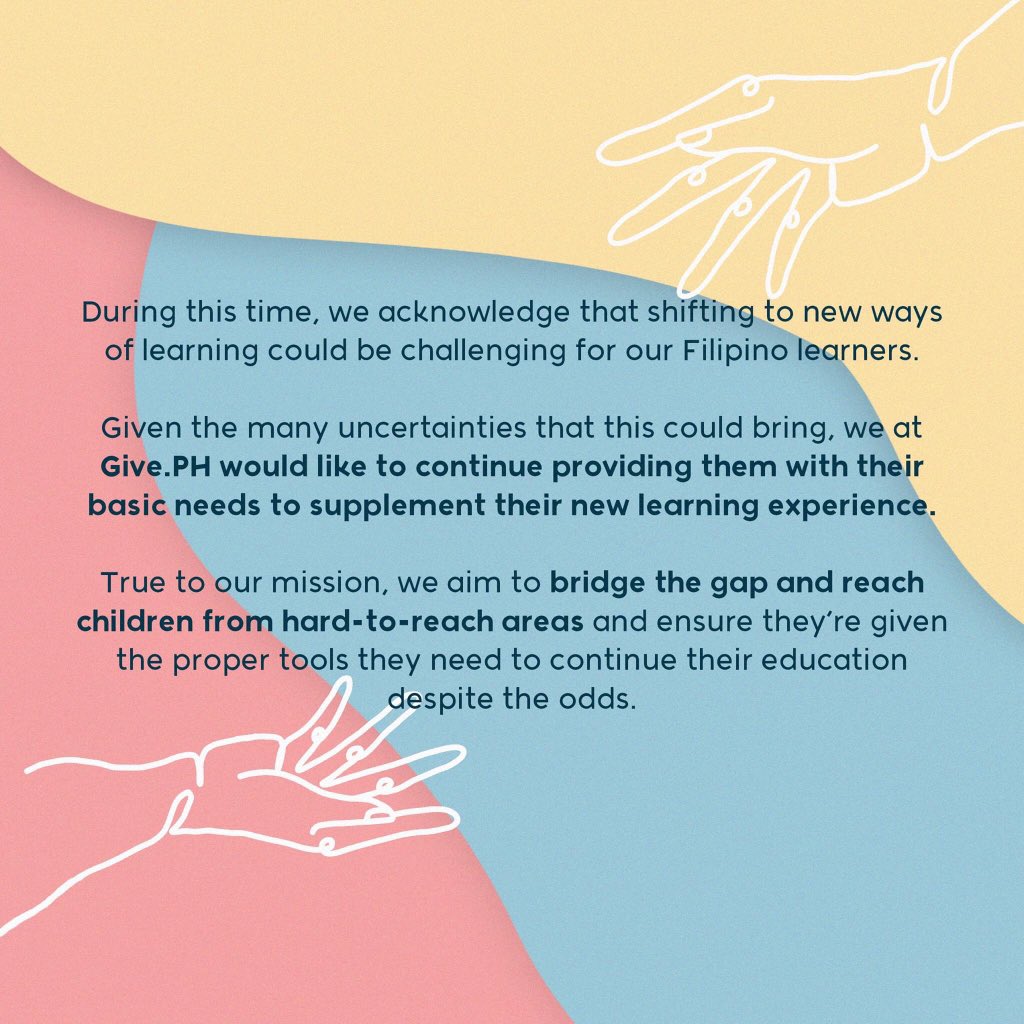 givedotph's tweet photo. https://t.co/8n2PuRyPos is gearing up for the upcoming school year, but we acknowledge that it’s a far cry from what Filipino children are used to. https://t.co/qIGl8DDgHe