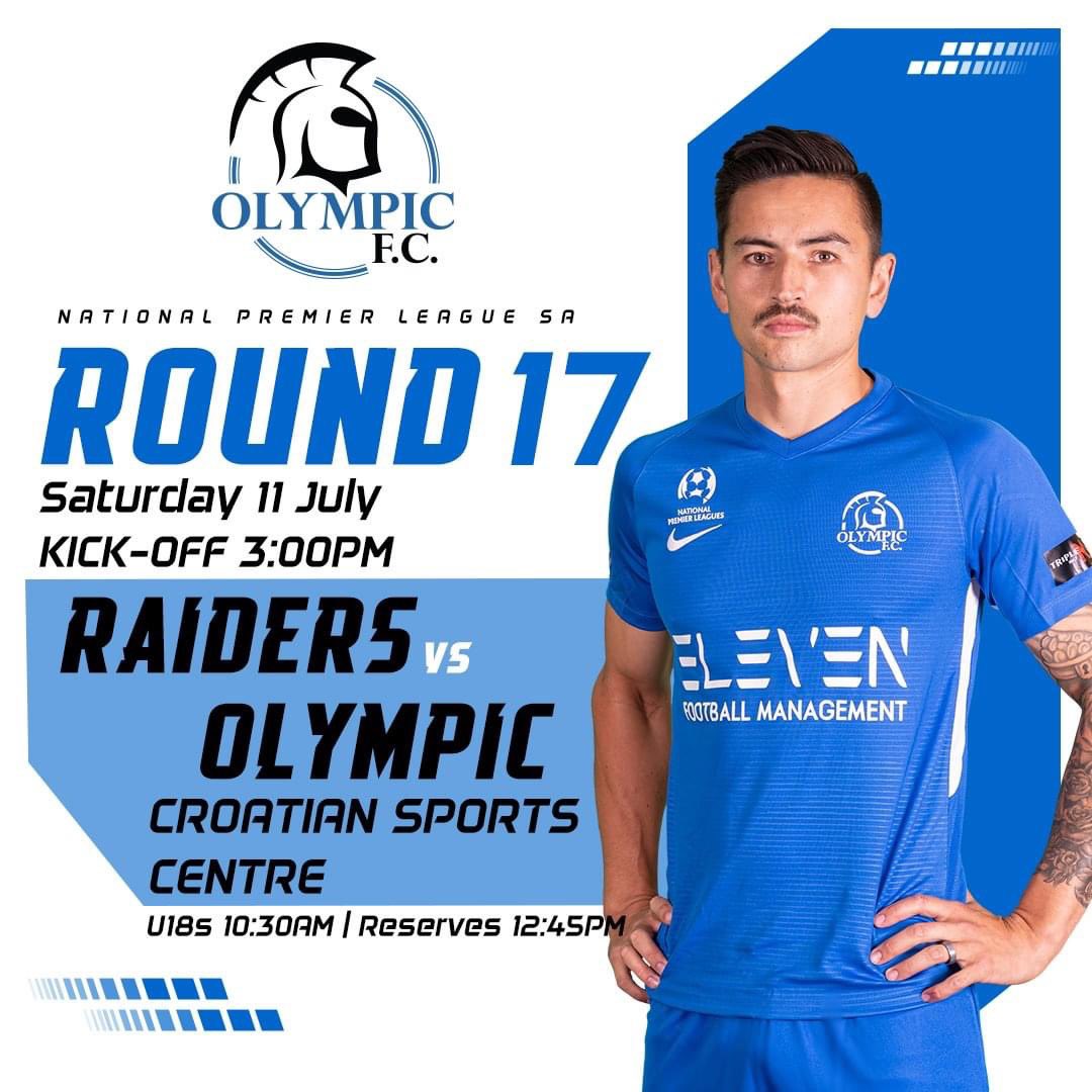 Saturday, we travel to the Croatian Sports Centre and match up against Raiders in Round 17. 

With both your Olympic and Raiders coming off of wins in Round 16, it is sure to be an exciting fixture! #AOFC