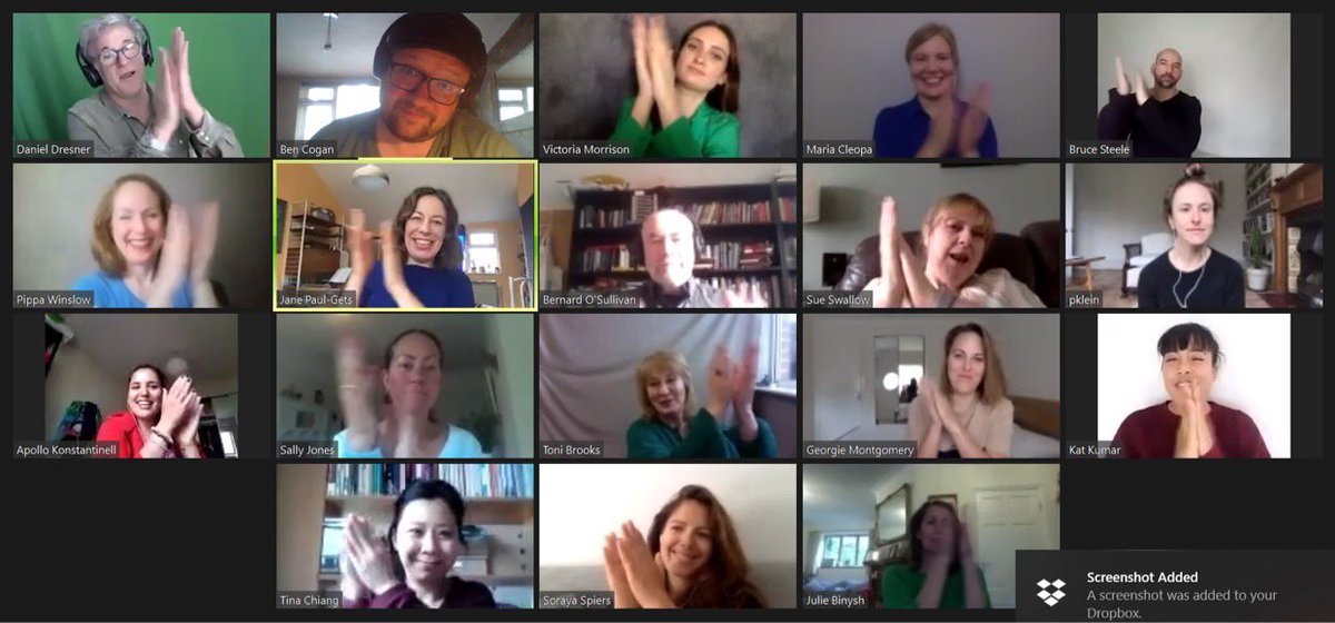 More afternoon delight #Working4Actors on the invitation of <a href="/DanielDresner/">Daniel Dresner</a> on scene dissection and audition/ self tape technique. Thank You to all You Lunchtime Groovers ... always here to help! x