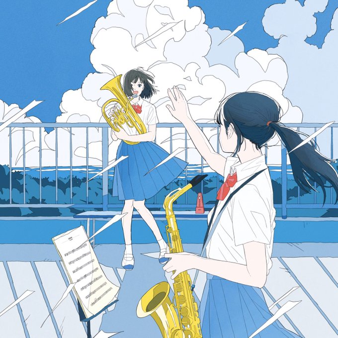 さいはての空、彼方の教室」|藤ちょこ@個展3月24日～のイラスト