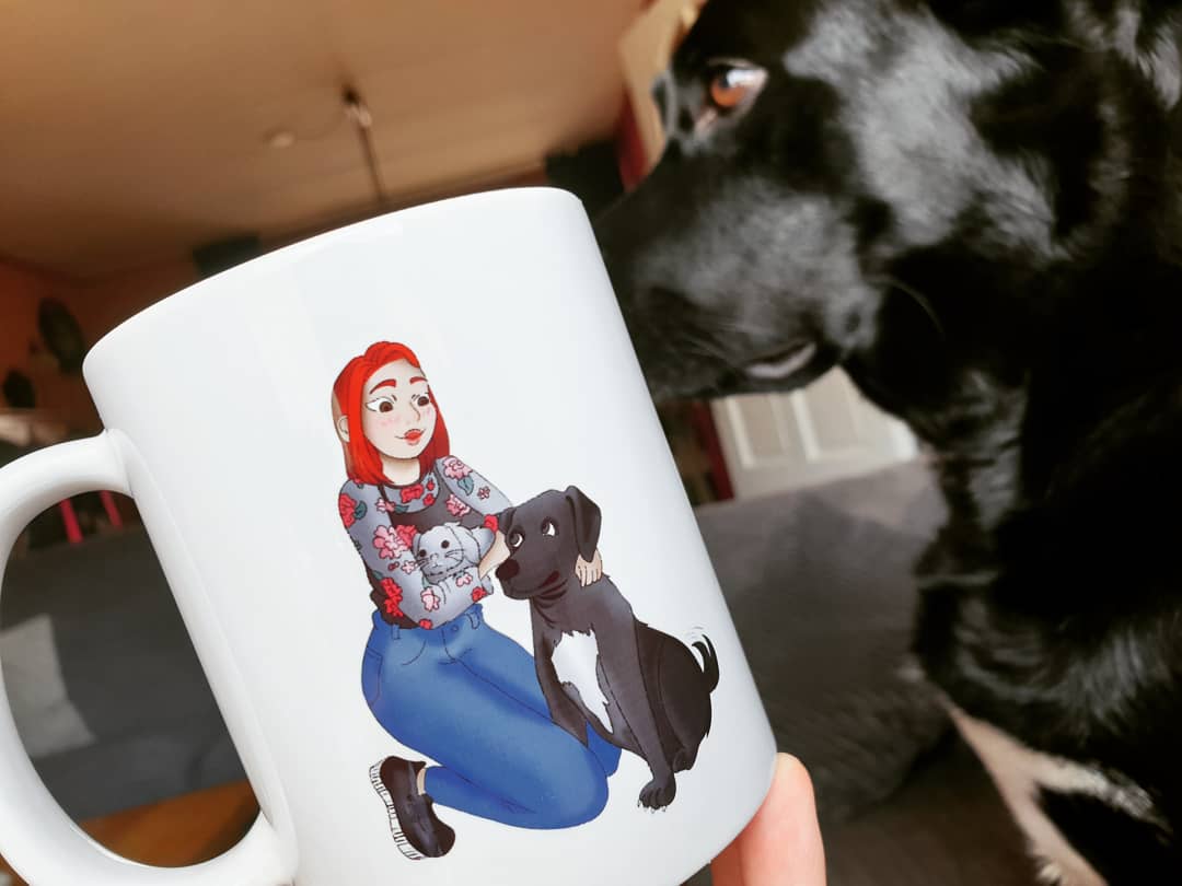 DevilsGirlTTV's tweet photo. I have a weakness for cute mugs! (And ofcourse puppies) what is your weakness? #twitchcommunity #SmallStreamerCommunity #merchandise #merch #gamercommunity #personalmug https://t.co/eZIjJ8Qvfp