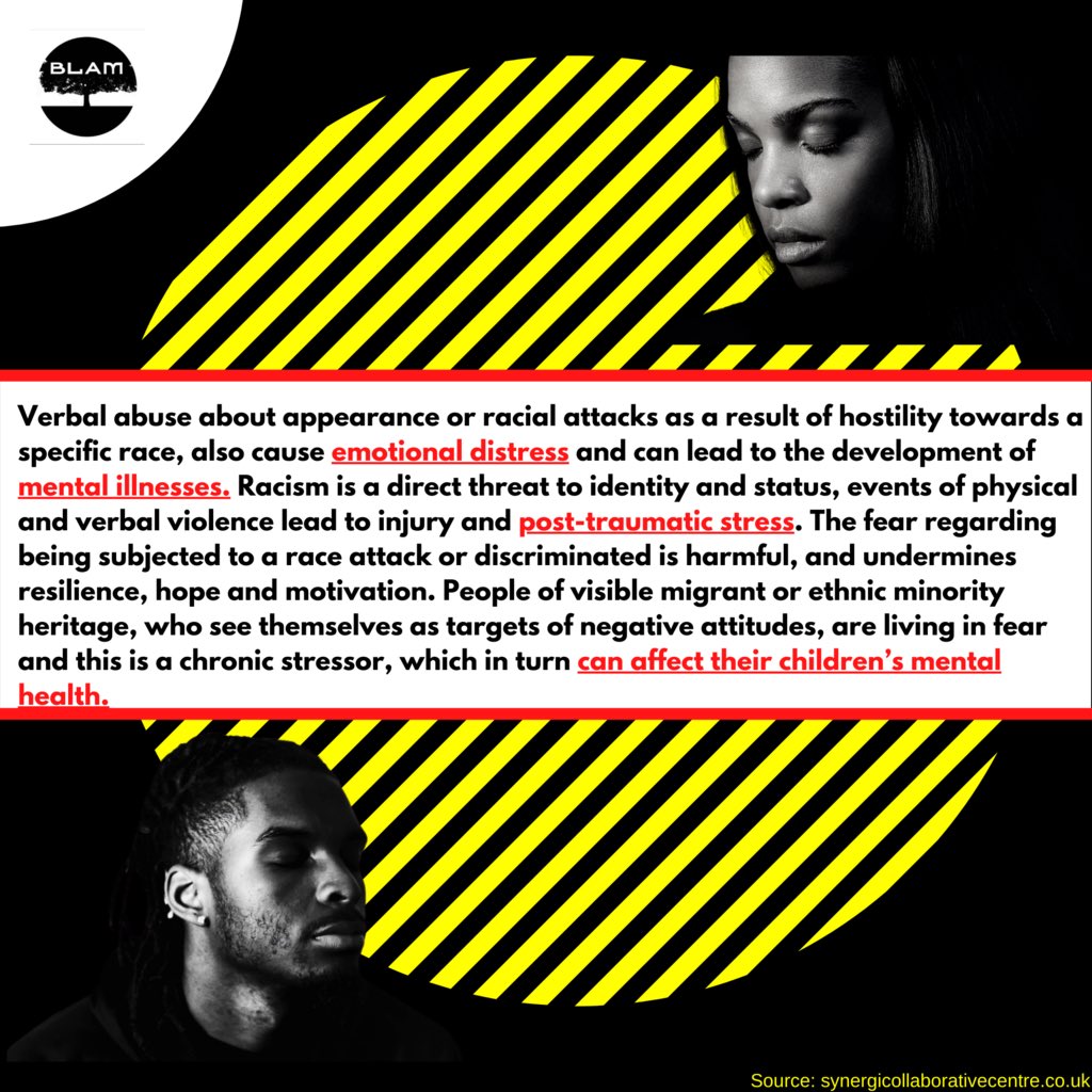 How Racism Affects the Mental Health of Black People. 🧠🧠
