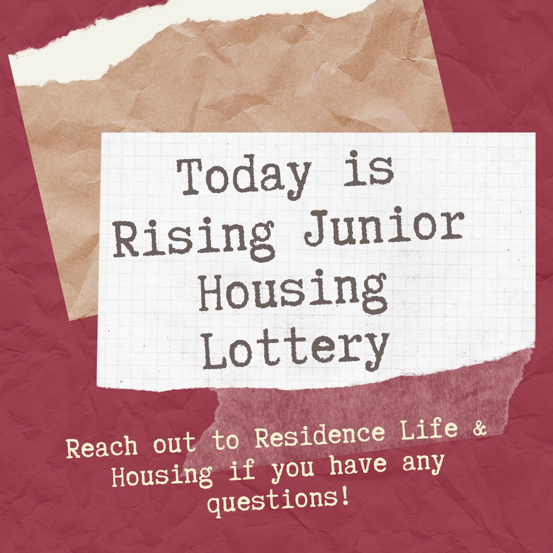 DsonResLife's tweet photo. ATTN RISING JUNIORS: today is the day you select housing!  Let us know if you have any questions! 
.
.
.
.
#dsonreslife #dsonhousing #roomselection https://t.co/WiylejfbOH