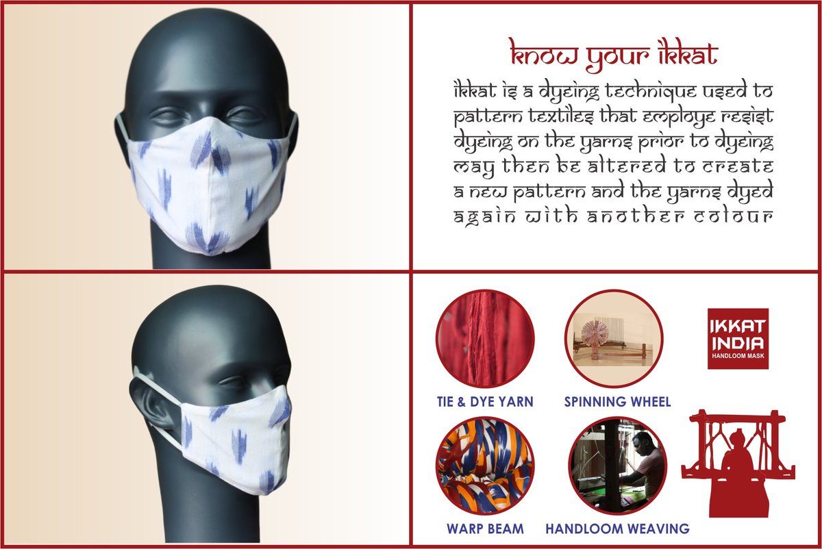 IkkathandloomIn's tweet photo. Know your Ikkat
#ikkathandloomMask
#handloommasks
#supporthandloom https://t.co/1q1dCQqiS8