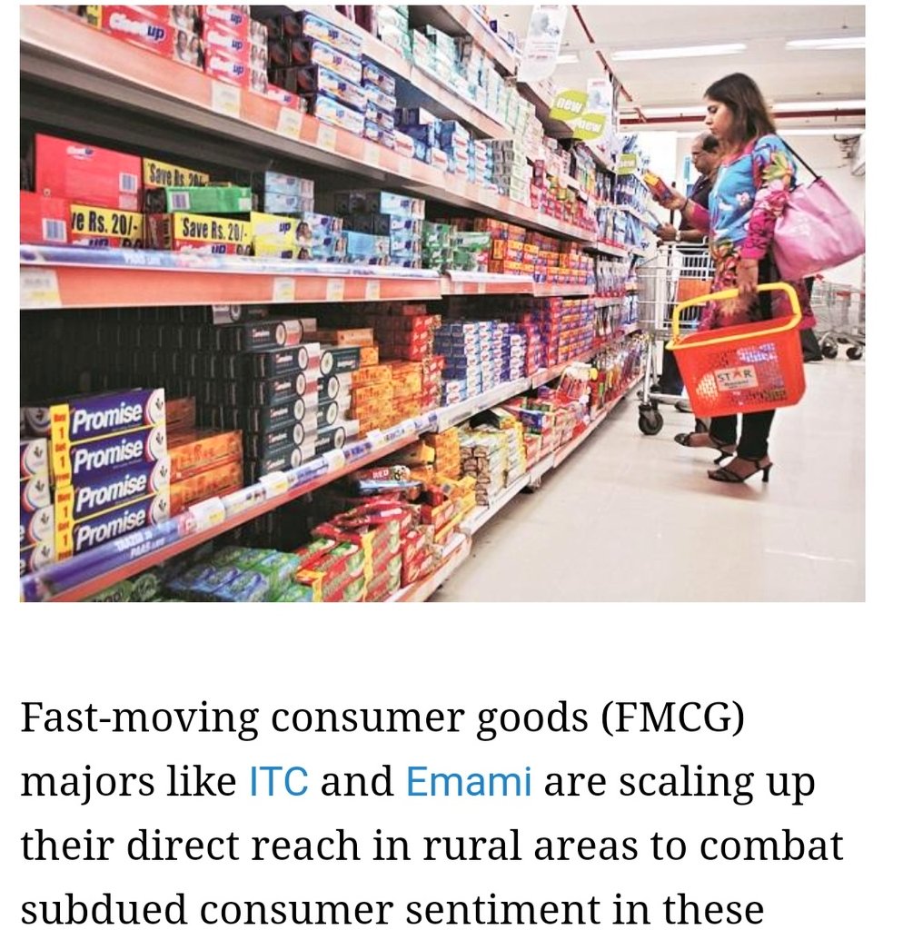 Rural India Theme FMCG To grab the larger pie out this market FMCG players have started taking lot of initiatives & expanding their business in rural areas ITC has doubled its rural penetration last yearEmami also added many new distributors in rural markets3/n