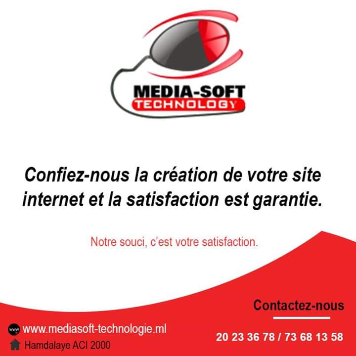 MediasoftTechno's tweet photo. La création des sites est l’un de nos principaux domaines d’activés. Confiez nous la création de votre site internet et vous serez satisfait.
#mediasoft_technology : notre souci, c’est votre satisfaction.
#creationsiteweb
#FormatioInformatique
#Entrepreneuriat https://t.co/qT7QG6ITEe