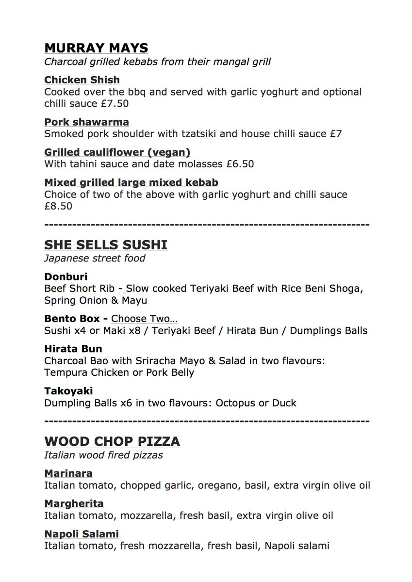 Decisions, decisions - what will you be having at the market this Friday? It's a hard one to call but here's the menus from our traders <a href="/themangohub/">the mango hub</a> @murraymaysfood <a href="/SheSellsSushi/">Lisa</a> <a href="/thekitchenchef/">Darrin Pringle</a> #Hummusapiens @ah_mas_dumpling <a href="/woodchoppizza/">Wood Chop Pizza</a> #streetfoodmenu #fridaylunch #tasty