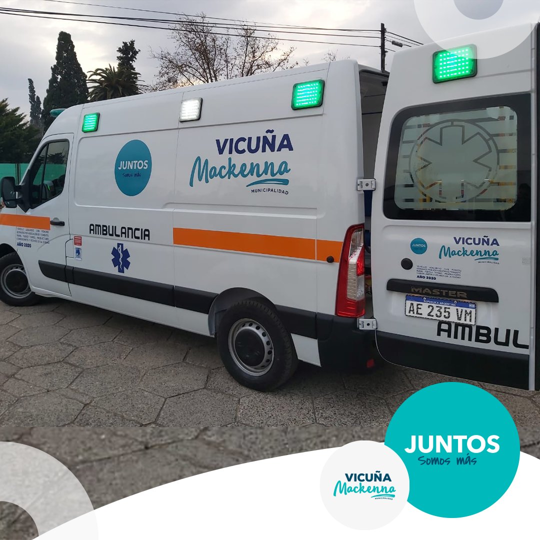 MuniMackenna's tweet photo. LA MUNICIPALIDAD DE VICUÑA MACKENNA PRESENTÓ NUEVA AMBULANCIA

https://t.co/7lP2QOkwmO https://t.co/TsM4F2tFgR