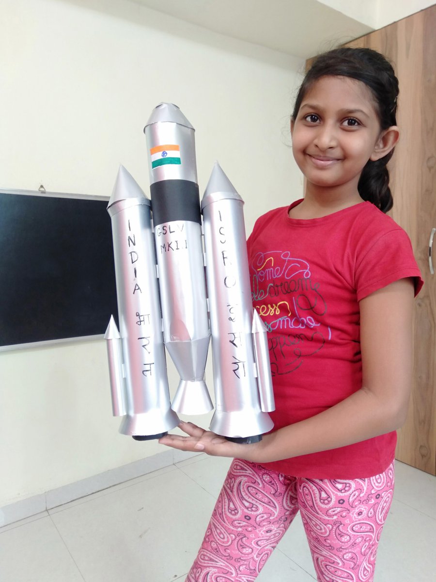 ventusaerospace's tweet photo. ISRO Cyberspace competitions 2020
#modelmeking #isro #kids #gslv #pslv #chandrayaan #mangalyaan #isrocyberspacecompetitions2020 #modi #punemirror https://t.co/OJWhNbLtUB