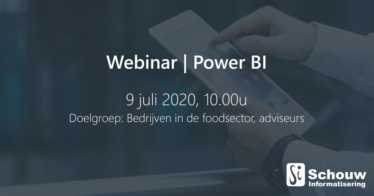 Final call! Morgen om 10 uur geven we een webinar over Microsoft Power BI en onze food specifieke Business Intelligence oplossing. Benieuwd? Schrijf je hier in: register.gotowebinar.com/register/33847… #powerbi #forwardinfood