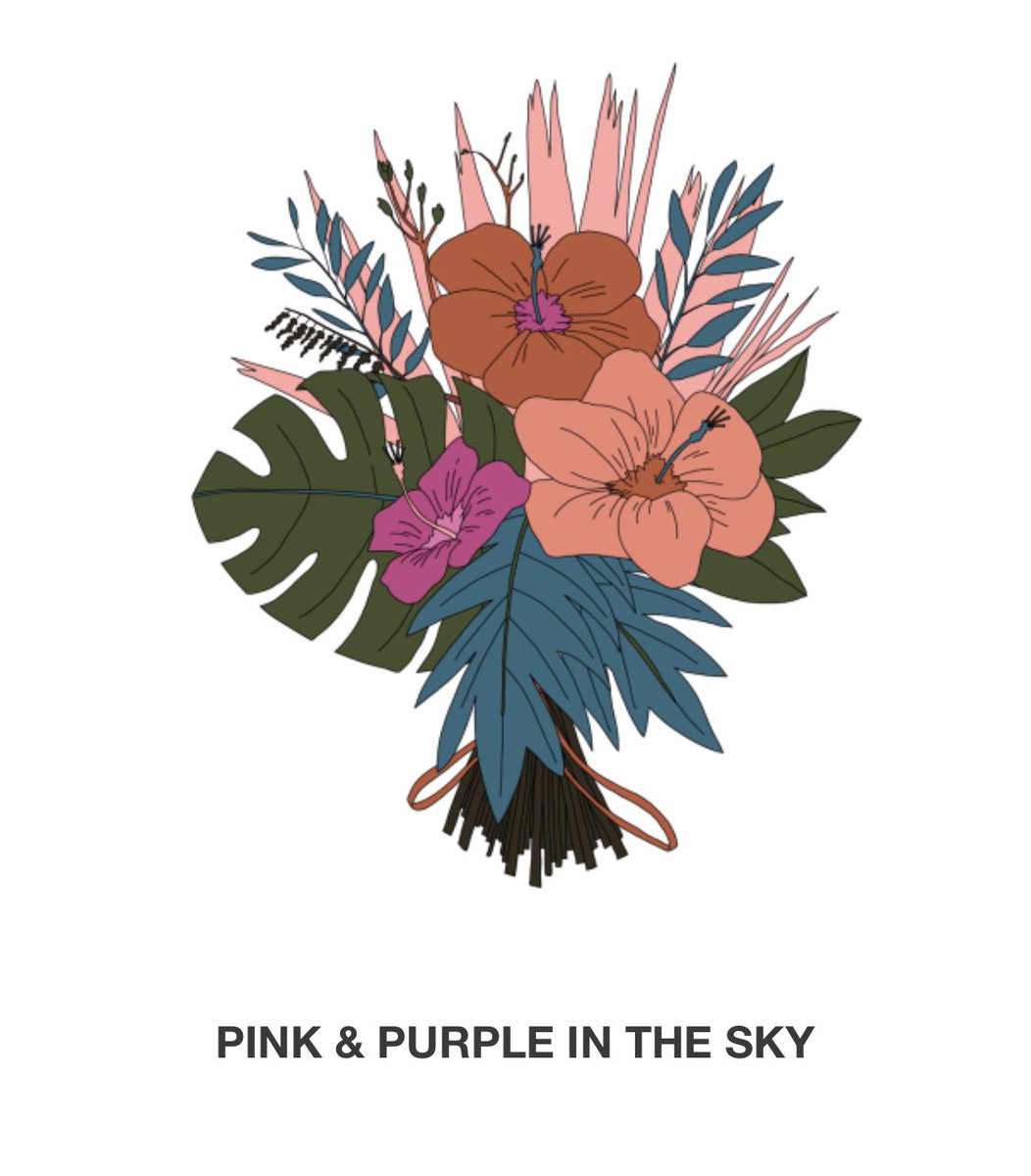 Bouquet: Pink In Purple In The SkySong represents: Harleys In HawaiiLyric: “I’ll be your baby on a sunday”The song was released late 2019, produced by Charlie Puth and John Carlsson and it became a fan favourite.