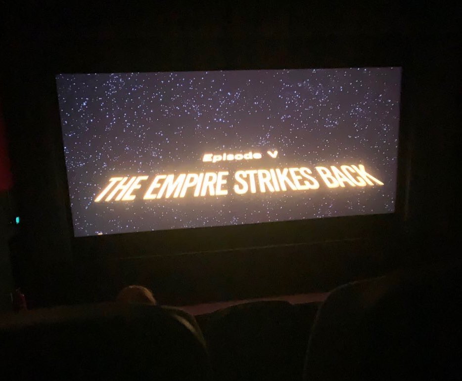 Social distancing at the local cinema tonight. Was very well organised and felt very safe. Hope independent businesses like this can survive  #StarWars #parkwaycleethorpes