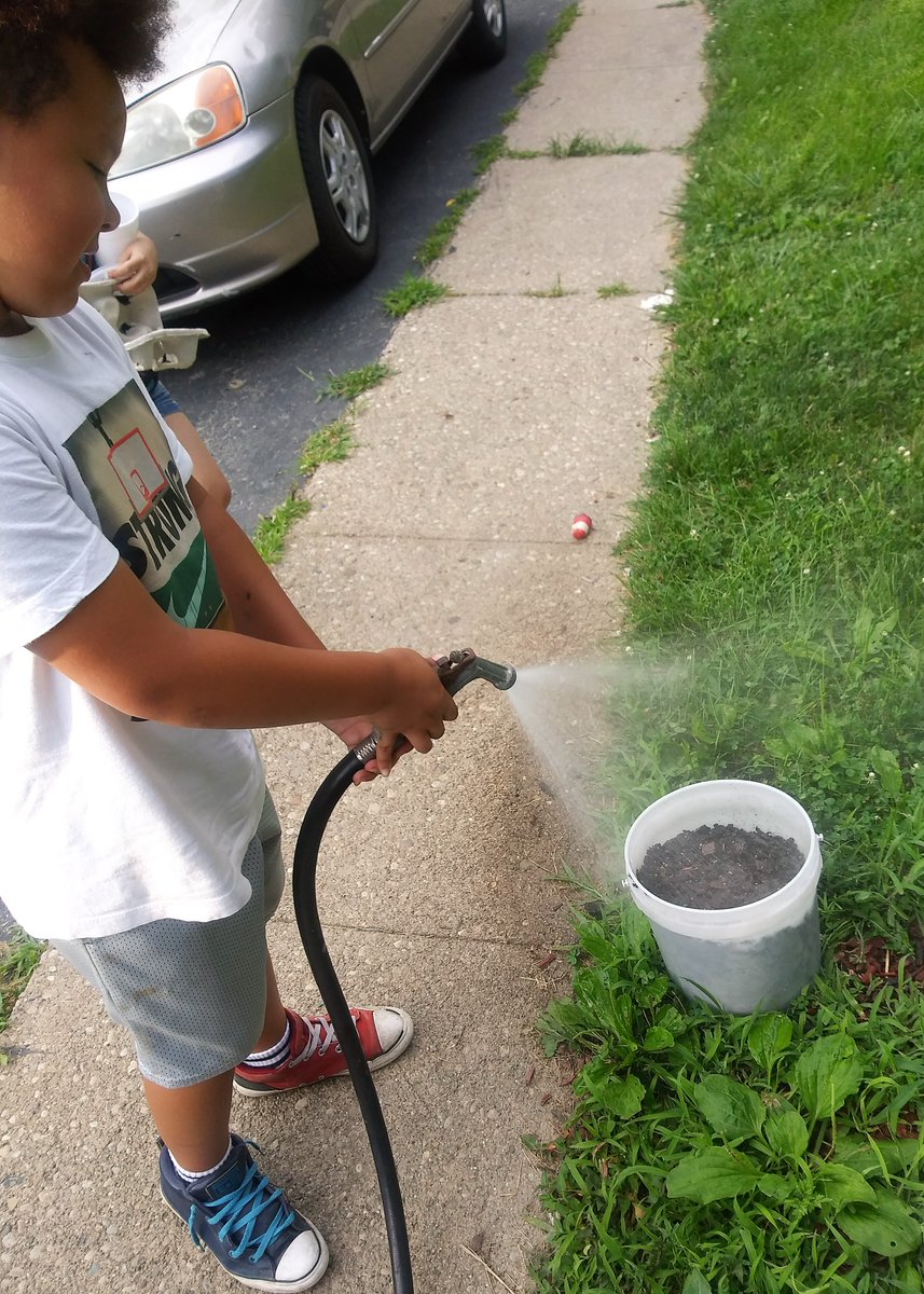 Camp Covington 2020: #TeamKentucky continues...drawing, story puppets, container gardens, a paper airplane challenge, community hopscotch, tissue paper fish, scavenger hunts, and so much more! #SummerFun #SummerAdventures #SummerLearning