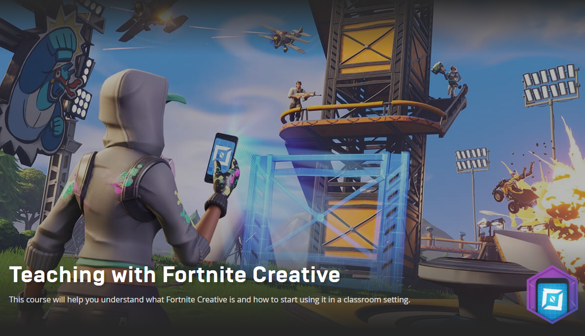 Educators - The <a href="/epicgames/">Epic Games Store</a> "Teaching with Fortnite Creative" course that I co-authored with <a href="/cleverlike/">Cleverlike Studios</a> is now AVAILABLE - (and FREE) - unrealengine.com/en-US/onlinele… <a href="/FNCreate/">Fortnite Developers</a> <a href="/FortniteGame/">FortniteGame</a> <a href="/UnrealEngine/">Unreal Engine</a> #games4ed #g4c2020 <a href="/g4c/">Games for Change</a> #edtechchat