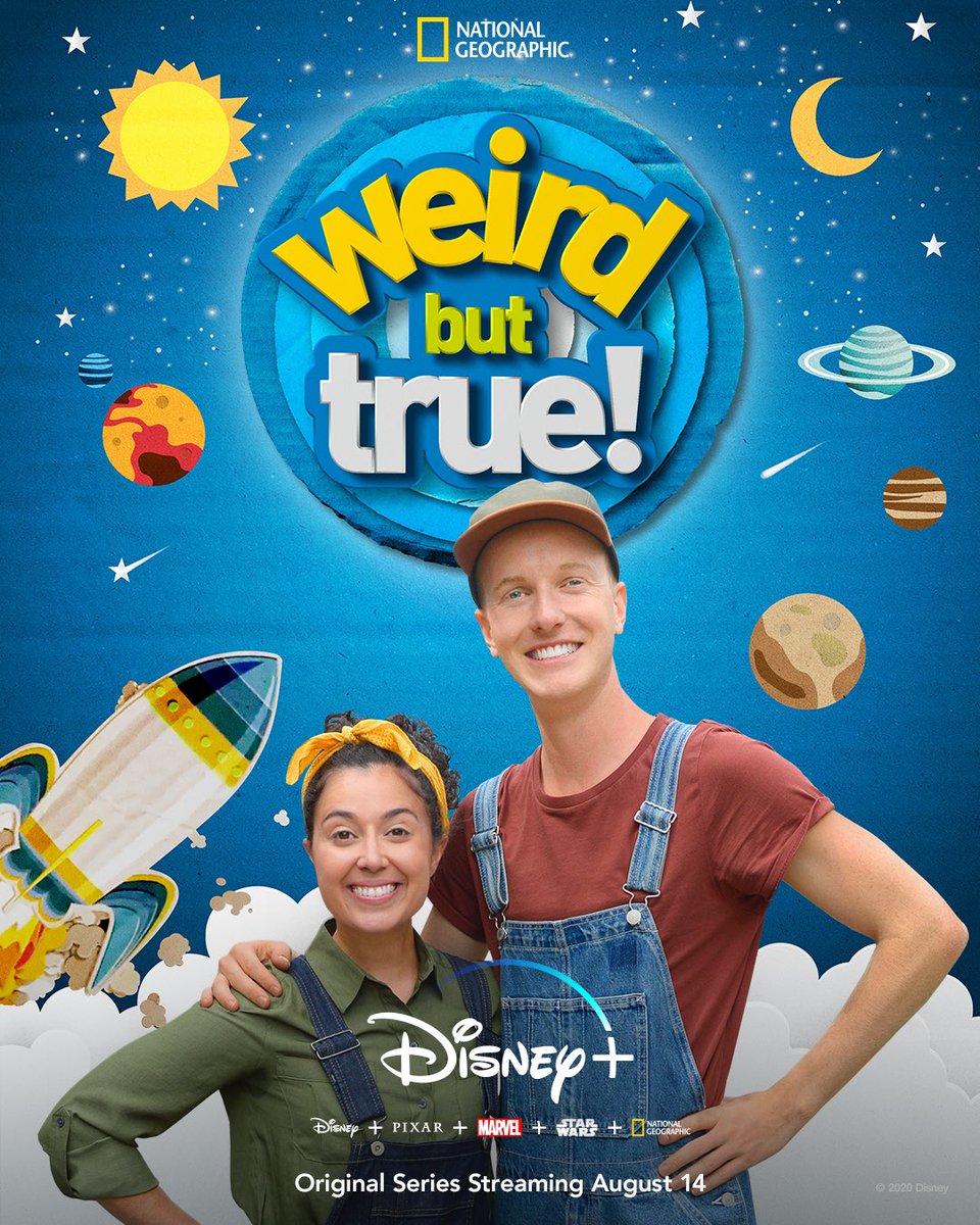 carlyciarrocchi's tweet photo. News!!!! Coming to @disneyplus AUGUST 14th!!! I’m in the new season of WEIRD BUT TRUE!!!! From National Geographic Kids!!! https://t.co/R7PI9Ug00d
