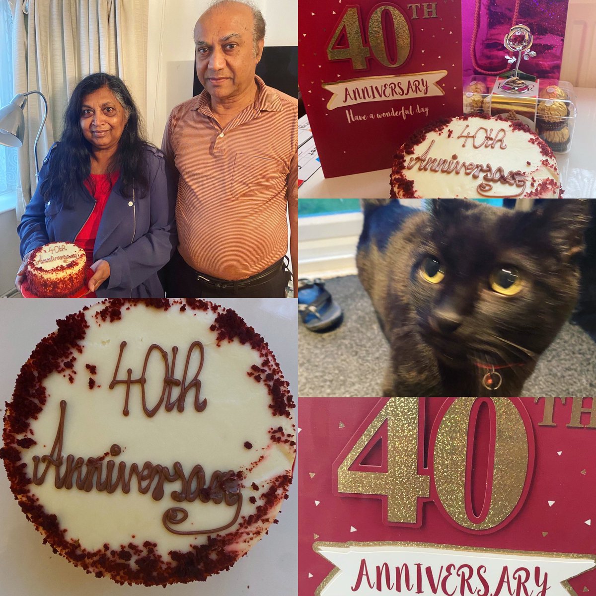 Happy belated 40th wedding #Anniversary mum&amp; dad.  Met in old bexely hospital, which is now <a href="/OxleasNHS/">Oxleas NHS</a> head office Pinewood. #rubyanniversary #RedVelvet <a href="/lolascupcakes/">Lola's Cupcakes</a> 🎂