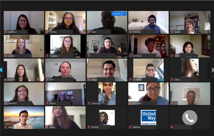 unitedwayoc's tweet photo. Thank you to the volunteers who joined us for our Virtual Mock Interview Workshop on United Way’s #DayofAction! They conducted virtual mock interviews and reviewed resumes and LinkedIn reviews for our #UpSkillOC participants and other Orange County job-seekers. #DoingMore4OC https://t.co/EsYnnLb2y7