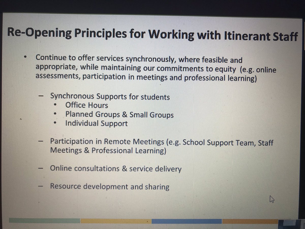 Working with Itinerant staff