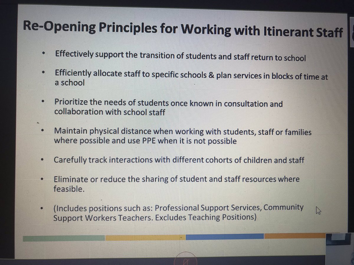Working with Itinerant staff
