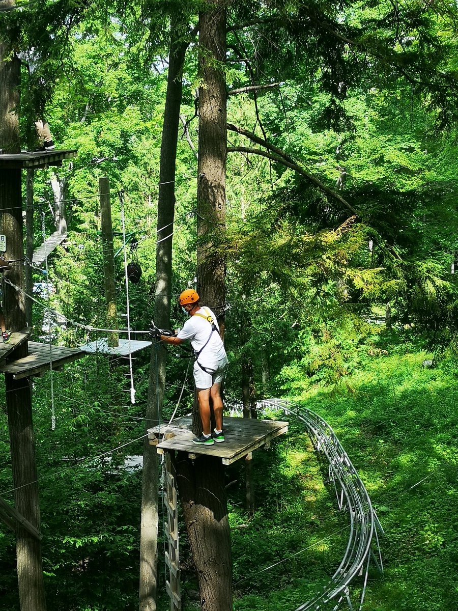 GregCKL's tweet photo. One of the 'Must do' in Collingwood....
THE HIGH ROPES COURSE'
Challenging, but safe. 
Some unique climbing and no experience necessary.
A great team that helps you if needed.
#Highropes @BlueMtnVillage #Climber #Collingwood @BlueMtnResort https://t.co/Vo6XP8aKTg