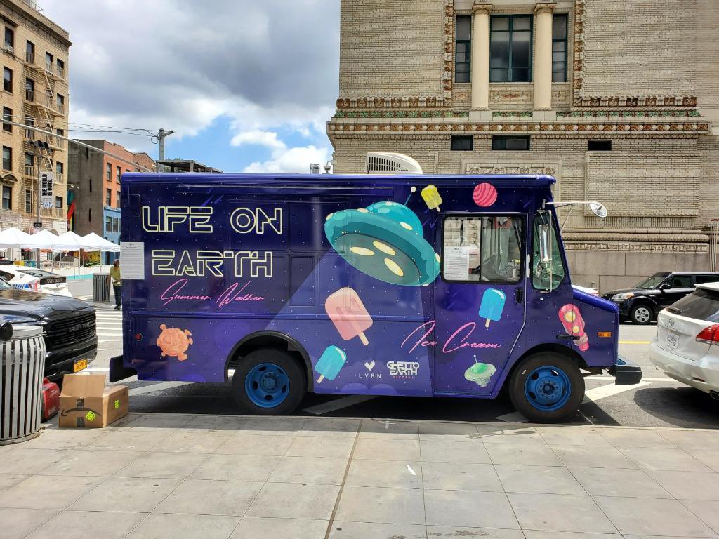 FTHRNICO's tweet photo. My team and I Designed a Ice Cream Truck for @IAMSUMMERWALKER , its still making rounds if you’re in NYC Pull up!! This is unreal 😨🔥 https://t.co/ftg3AN9dDw