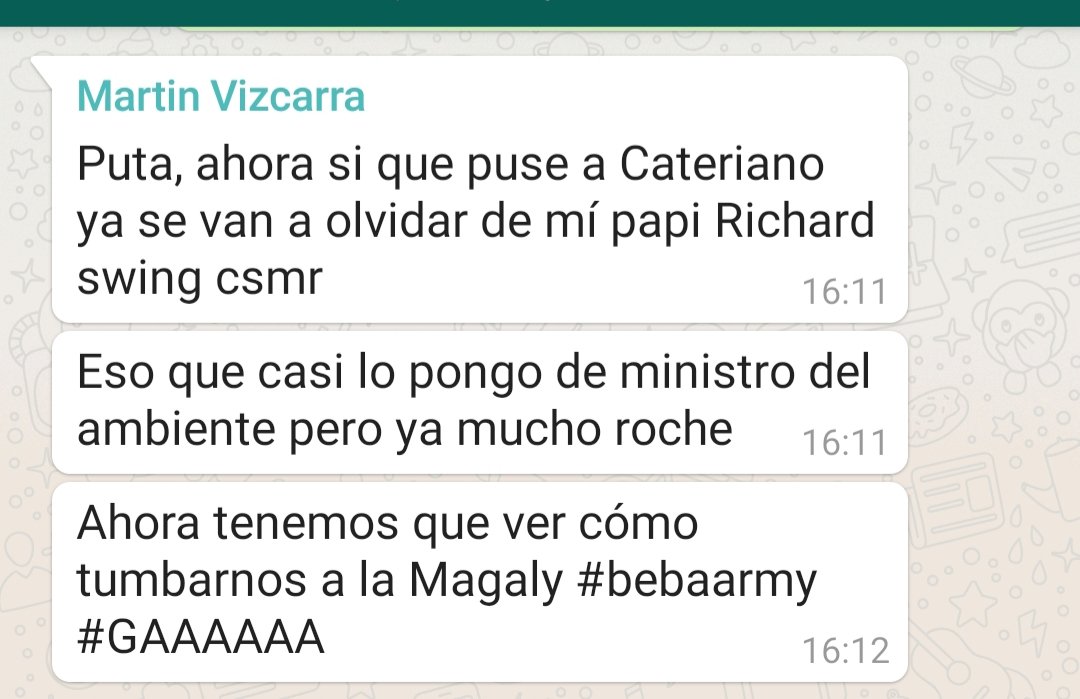 DebbieVarAl's tweet photo. @IamCBitch acá otro pantallazo revelador #chatfiltrado #screenshot https://t.co/UGsH2wxITk