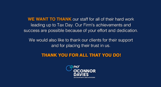 PKFOD's tweet photo. Throughout busy season and beyond, we are so appreciative of our hardworking professionals for their unyielding service to our clients. Thank you for your efforts!
#KnowGreaterValue #TaxDay https://t.co/mS3VNzrdjQ