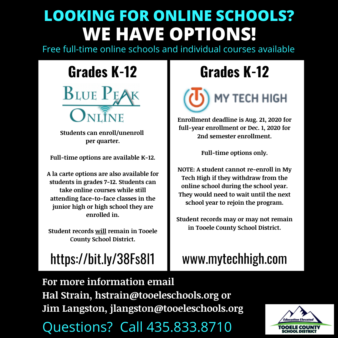 tooeleschools's tweet photo. For more information about TCSD online schools go to https://t.co/mDBcu4T6pf https://t.co/ppkCCFl0TR