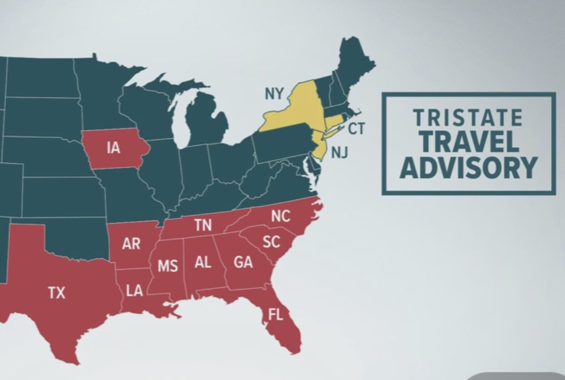 Go Virginia!  Distancing and masking 😷 to stay on the right side of history ... this time.  #TheSouthWillCloseAgain   #COVID #coronavirus