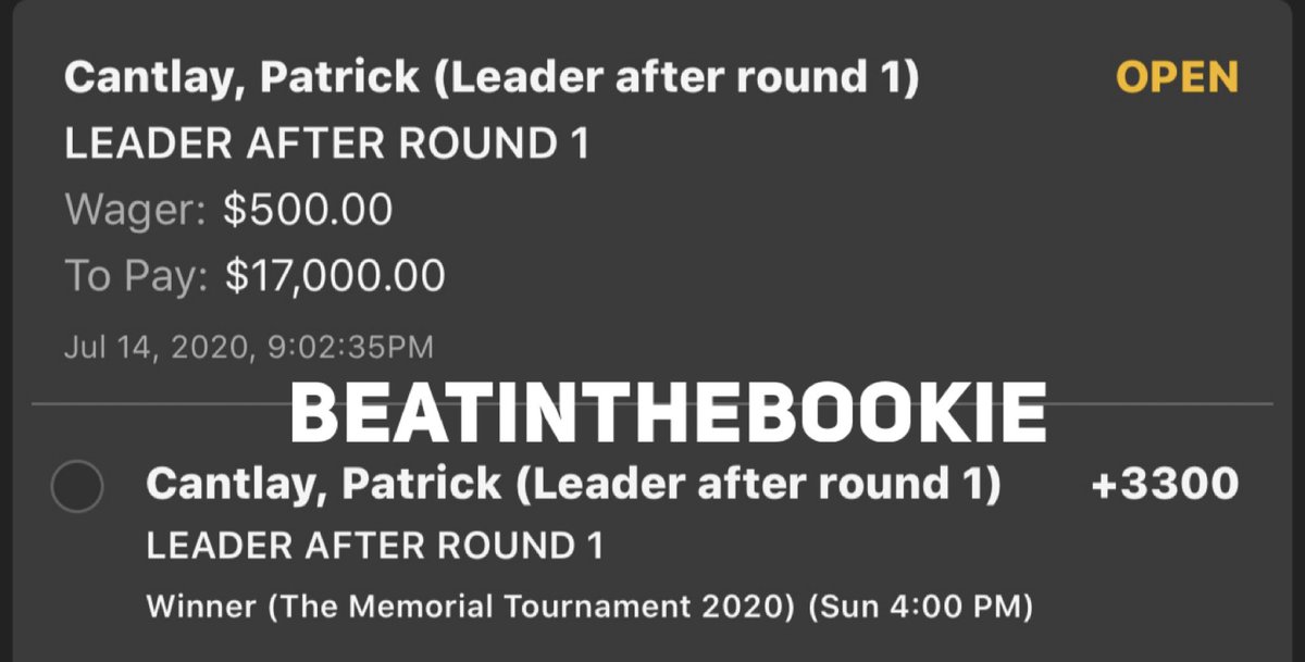 We’ve done it the last three weeks so lets do it again! 

If Patrick Cantlay is the leader after round one at the <a href="/MemorialGolf/">the Memorial</a> , I will give $100 to five random people who retweet this.