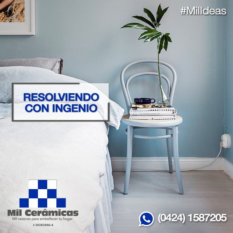 milceramicas's tweet photo. ¿Quién dice que una silla no puede servir como mesa de noche? Y es que cuando estás comenzando un nuevo #Hogar, es probable que inviertas primero el presupuesto en lo primordial y luego en la #Decoración. Mientras llega el #Momento, puedes resolver con lo que ya tienes. #MilIdeas https://t.co/Y1z7S6jASo