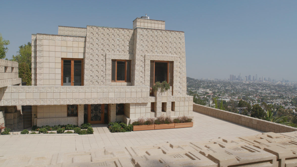 KCET's tweet photo. During his time spent in Southern California in the late 1910s &amp; early 1920s, Frank Lloyd Wright accelerated the search for L.A.'s authentic architecture that was suitable to the city's culture and landscape. Tune in 7/15 at 9 p.m. to learn about his life &amp; work. #CreateWednesday https://t.co/f0sKPwYTom