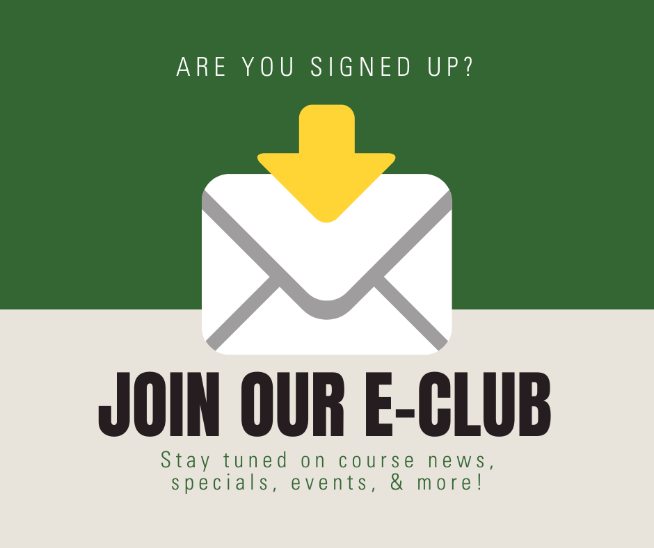 GolfElbel's tweet photo. Join our email club today! 📩 Stay tuned on course news, specials, events, &amp; more. Sign up here: https://t.co/euNMYRbzsv #ElbelParkGC https://t.co/oOZBcbTLkw