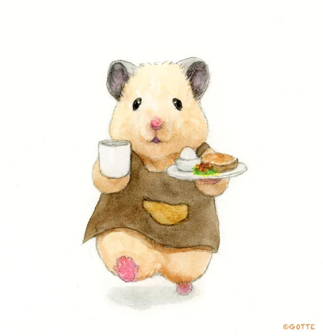 「モーニングセットのおきゃくちゃま〜」 