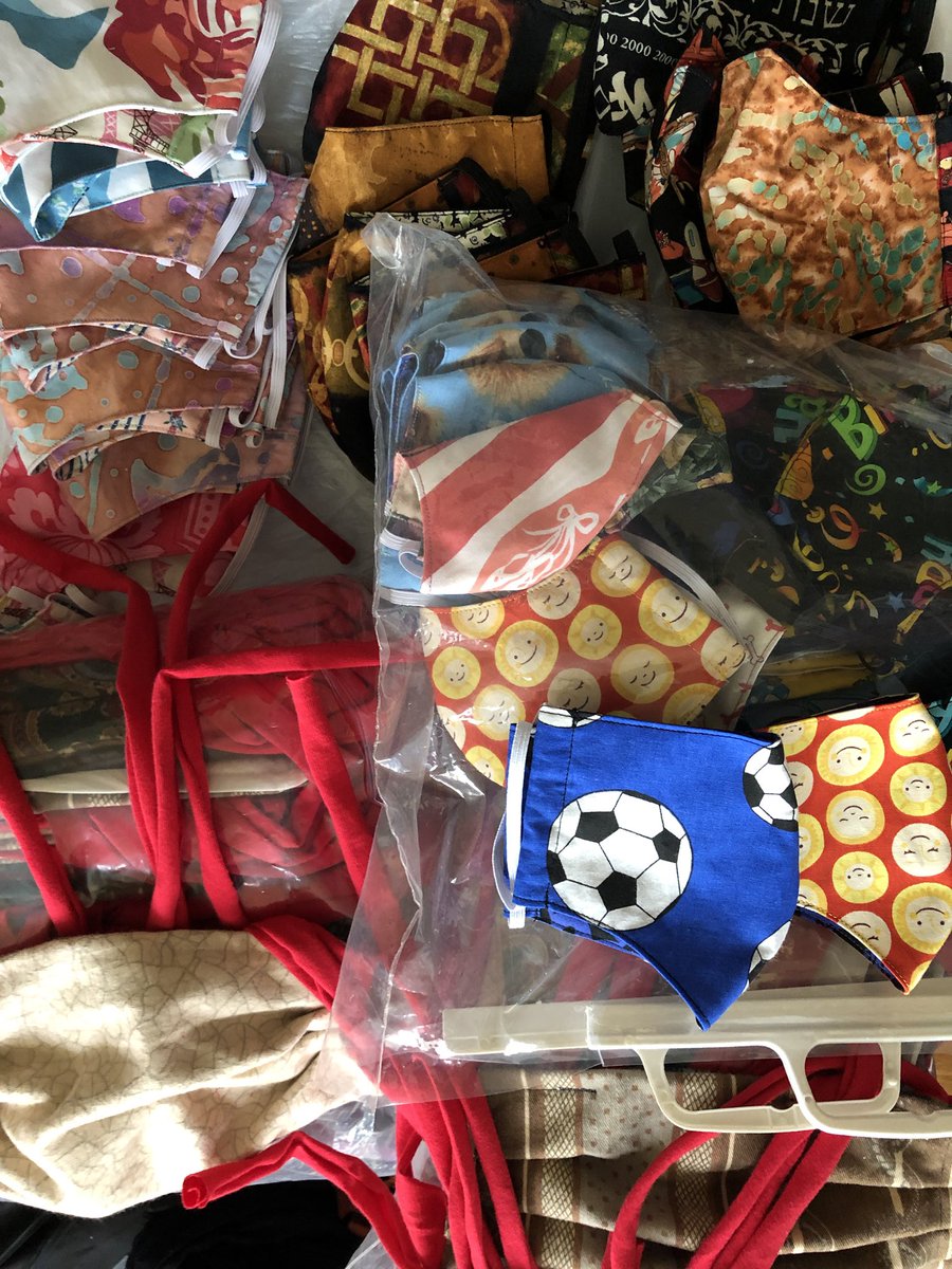TheFoodPantrySF's tweet photo. Coordination Construction Delivery=500 masks! @WeAreTogetherSF led the way linking us with @ppe_me whose volunteers sewed stunningly masks w flawless motorcycle delivery by DAMES DO CARE❤️ #collaborate #MasksSaveLives #damesdocare  #COVID19 #facemasks @KQED @SGNSF @SFMFoodBank https://t.co/WMcRKFKOfv