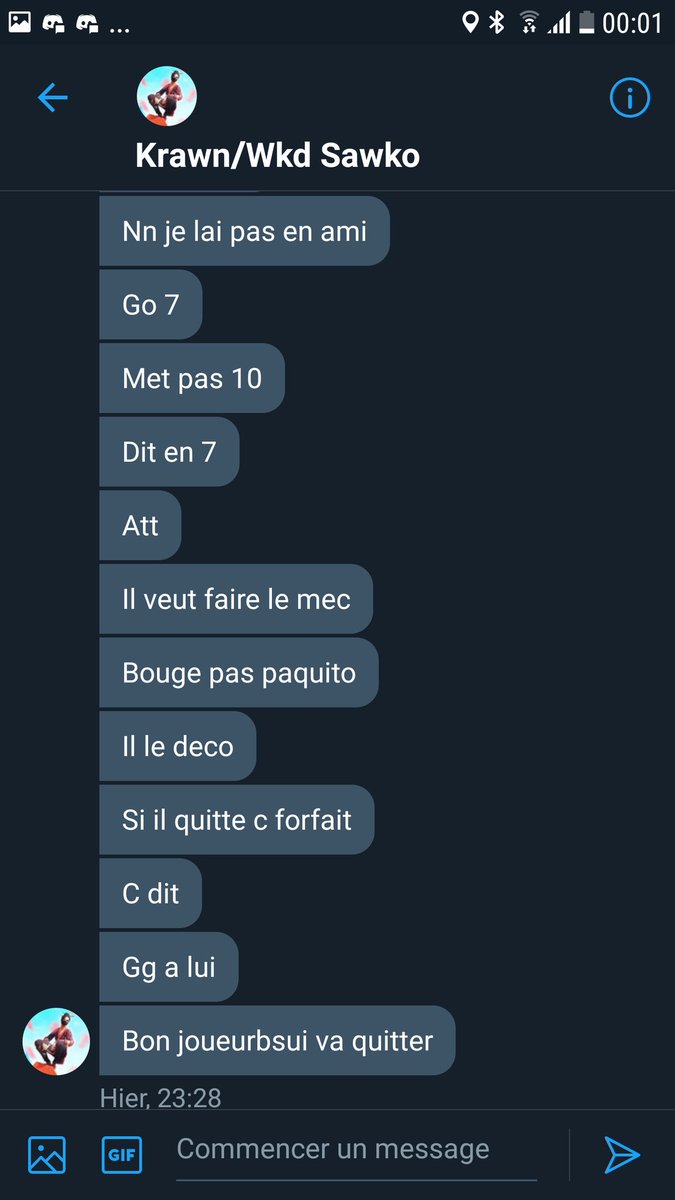 zeikoow's tweet photo. Gg a @SawkoFTN que je win 10-2 en bf gg jai tout les clip si on me crois pas et regarder quand je le sm il marque quoi comme je les gagner  EZZZZ😂 https://t.co/ZfROFQlBM8
