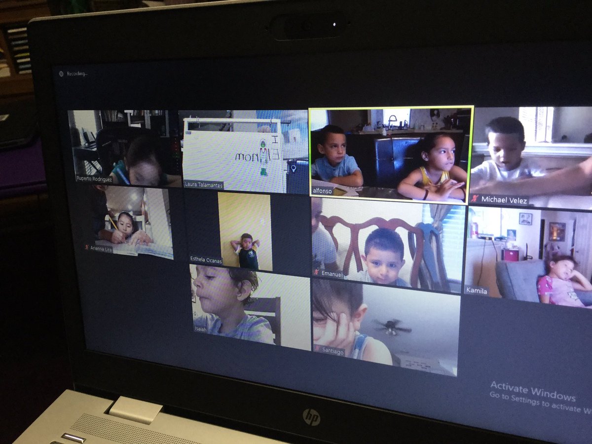 PK WRITERS. Bilingual PKers waking up early for morning message and ready to write. I LOVE IT! <a href="/NISDLangleyES/">Ralph Langley Elementary</a> #Langleylobos #statemandatedsummer2020 <a href="/NisdBILESL/">NISD Bilingual & ESL</a> <a href="/Ms_Goodday/">Mayra Buendía (ella/her/she)</a>
