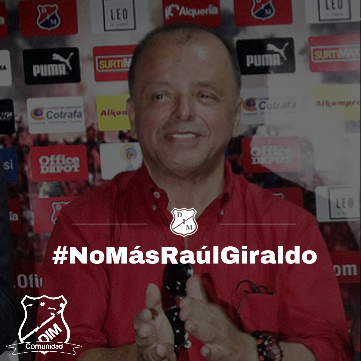 muneraalvaro's tweet photo. #NOMASRAULGIRALDO @DIM_Oficial https://t.co/mKWNY9paRA