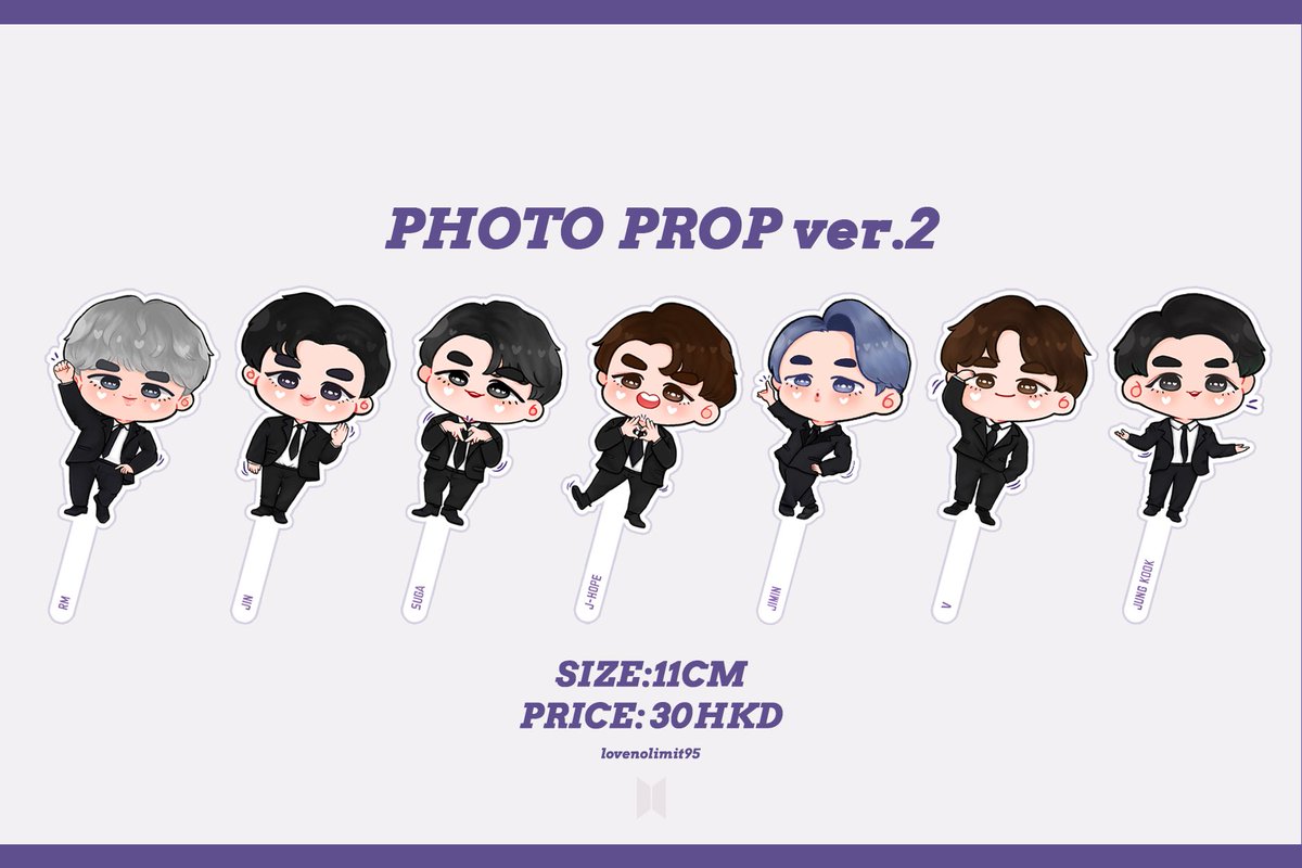 lovenolimit95's tweet photo. Photo prop ver.2 💜 Except Macau and Taiwan , Other G.O please DM me to open ♡ #bts #btsfanart https://t.co/Yx10Cw9TwK