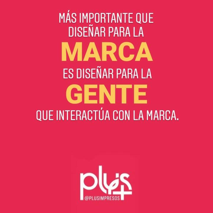 plusimpresos's tweet photo. Más importante que #diseñar para la #marca, es diseñar para la gente que interactúa con la marca. https://t.co/jvU7DlXN3J