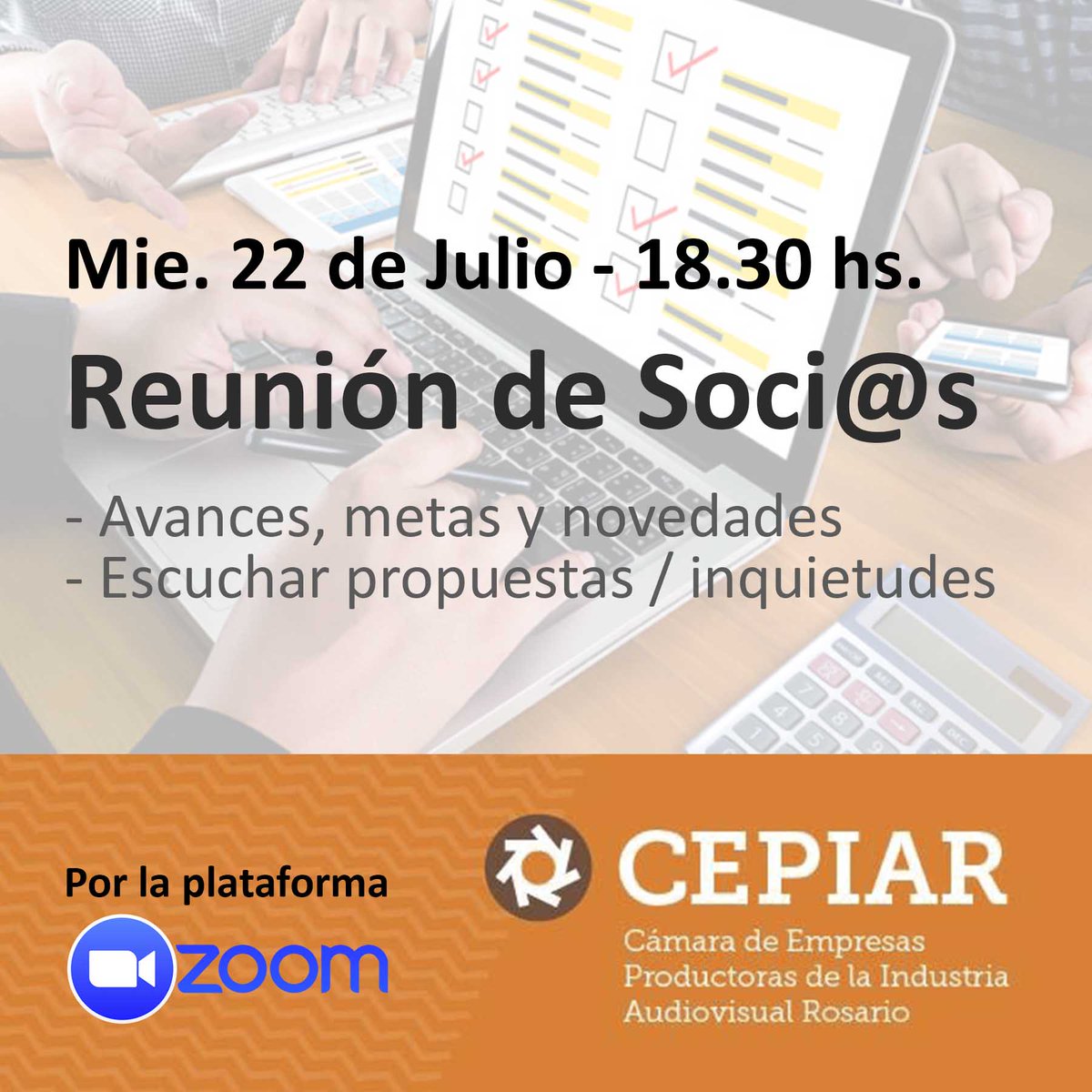 CepiarOk's tweet photo. Sumate a la comunidad CEPIAR y conoce las novedades del sector audiovisual. Suscribite a la base de datos para recibir el acceso https://t.co/XKj8Saa33o o hace tu consulta vía InBox

#audiovisual
#producciones
#cine
#tv
#video https://t.co/Tuf8tmHGj9